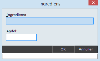 sysmanager ingrediens