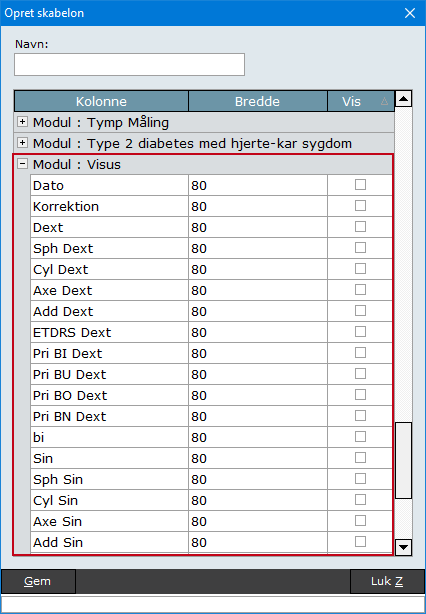 modul visus