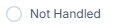 Not handled